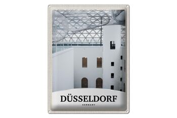 Panneau en étain voyage 30x40cm, Düsseldorf, Allemagne, Architecture 1