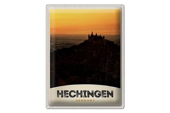 Plaque en tôle voyage 30x40cm Château de Hechingen Hohenzoller vacances 1