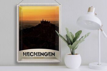 Plaque en tôle voyage 30x40cm Château de Hechingen Hohenzoller vacances 3