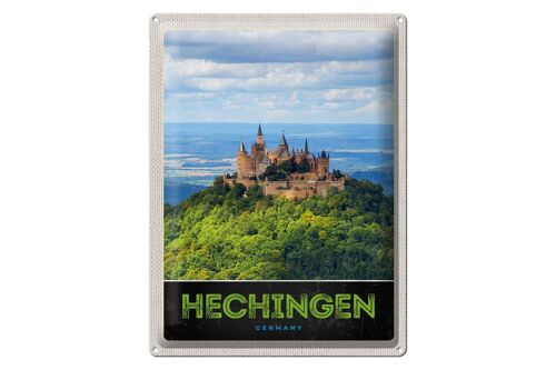 Blechschild Reise 30x40cm Hechingen Aussicht Burg Hohenzollern