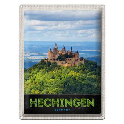 Blechschild Reise 30x40cm Hechingen Aussicht Burg Hohenzollern