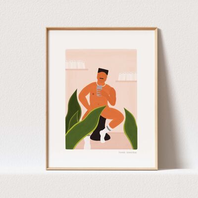 Poster „SEND ME NUDES & PLANTS – SANSEVERIA“ – A4