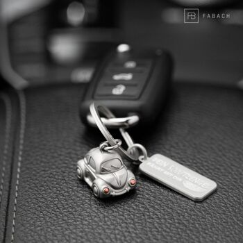 Porte-clés de voiture miniature "Car" - porte-bonheur doux pour les conducteurs - avec gravure "Votre ange gardien monte avec vous" 11