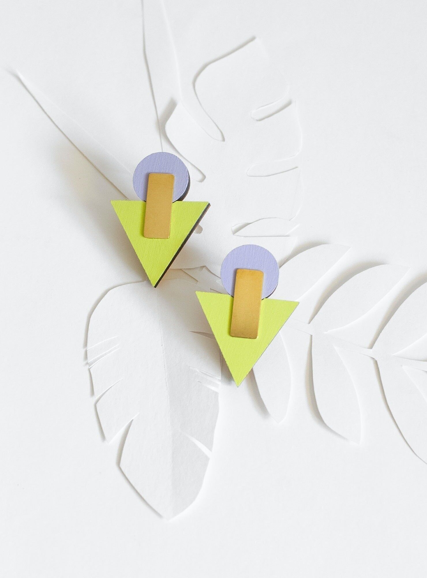 Pendientes de verano | Pendientes geométricos colores alegres | Pendientes Siedhöff Summer Edition