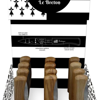 Présentoir - Couteaux de poche Virole Lock - Le Breton