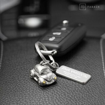 Porte-clés de voiture miniature "Voiture" - porte-bonheur doux pour les conducteurs - avec gravure "Conduisez prudemment" 11