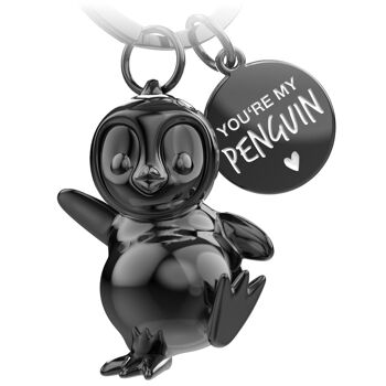 Porte-clés pingouin "Tu es mon pingouin" "Breezy" avec gravure - joli porte-bonheur pingouin comme cadeau pour les partenaires 2