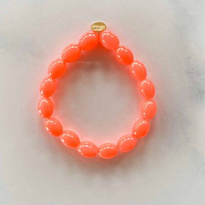 Orangefarbenes elastisches Jellybeans-Armband