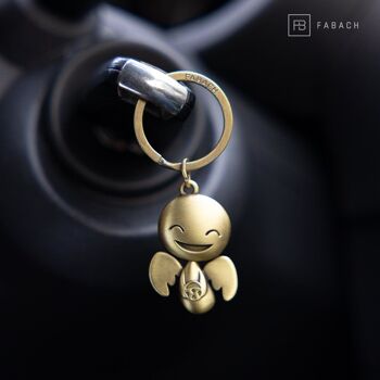 "Happy" avec volant - Porte-clés ange gardien Conduisez prudemment - Porte-bonheur ange voiture 11