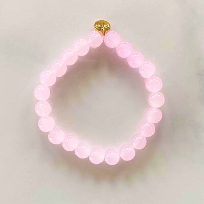 Pink elasticated bracelet
