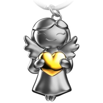 Porte-clés ange gardien "Étoile" - ange porte-bonheur avec coeur - porte-bonheur ange 2
