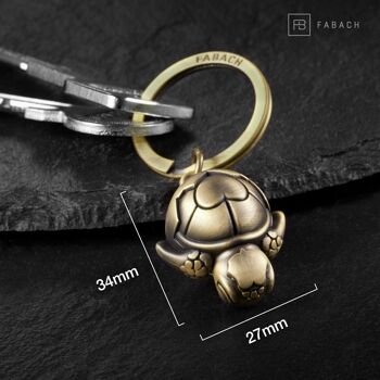 Porte-clés bébé tortue "Shelly" avec coeur - cadeau porte-bonheur pour couples partenaire femme enfant 9