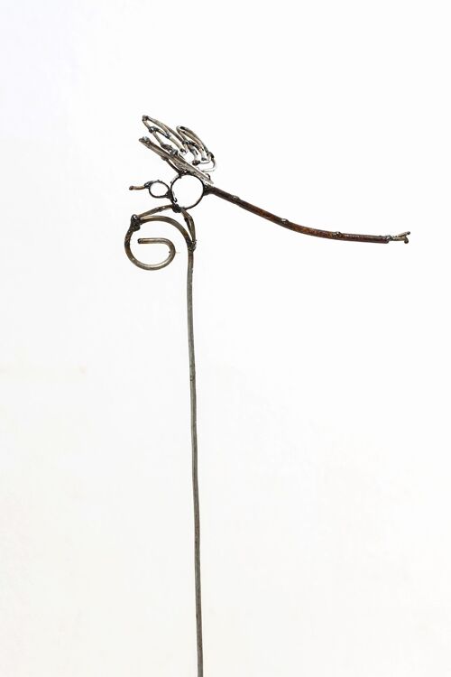METAL SMALL DRAGON FLY ON STICK