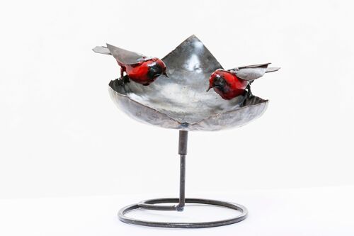 Zimba-Arts METAL TABLE HEART BOWL