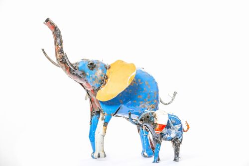 METAL MEDIUM COLOURFUL ELEPHANT