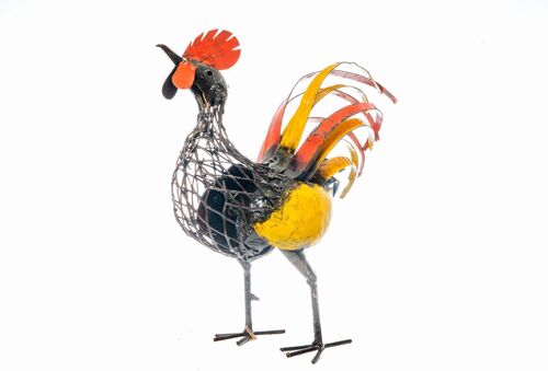 METAL COLOURFUL ROOSTER MEDIUM