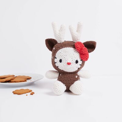 Hello Kitty: Reindeer Amigurumi Crochet Kit