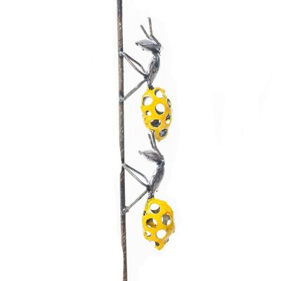 METAL SMALL YELLOW ANTS ON STICK