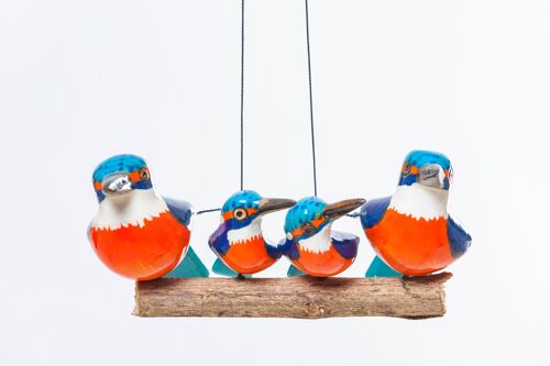 KINGFISHER FAMILY OF 4