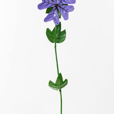 FLEUR DE CHICORÉE VIOLET MÉTAL