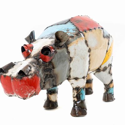 ZIMBA ARTS METAL COLORFUL BABY HIPPO RAY