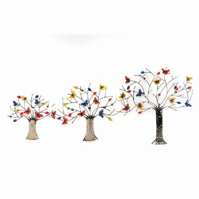 ZIMBA ARTS METAL BUTTERFLY TREE OF LIFE