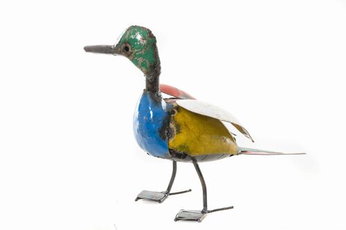 ZIMBA ARTS METAL COLORFUL HAPPY DUCK