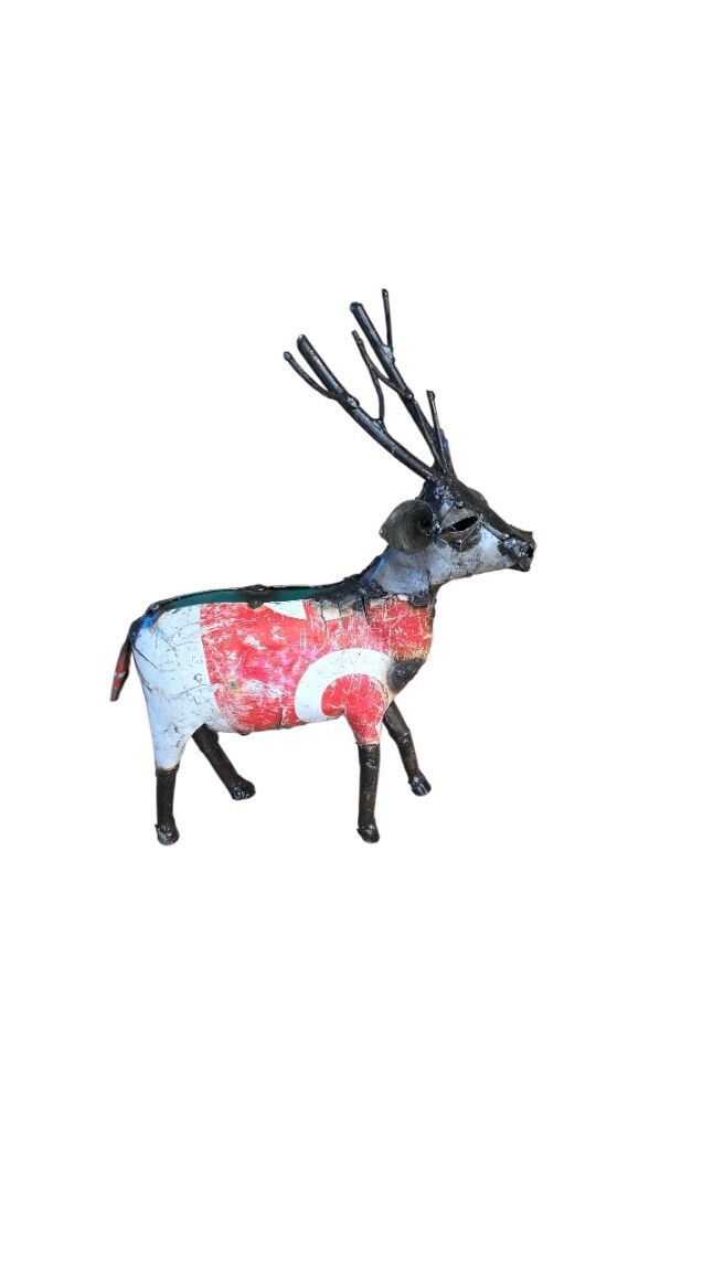 PICCOLA RENNA COLORATA IN METALLO