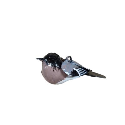 ZIMBA ARTS METAL BULLFINCH GRAY FEMALE HANGING