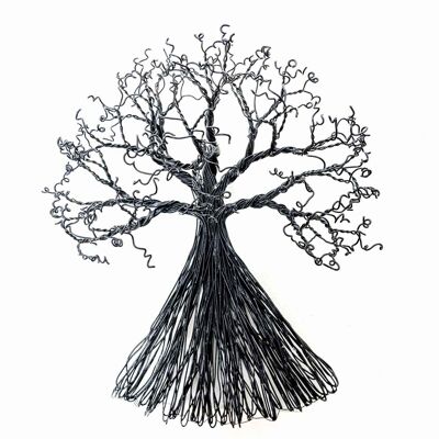 ZIMBA ARTS METAL LARGE 3D BAOBAB WIRED TREE