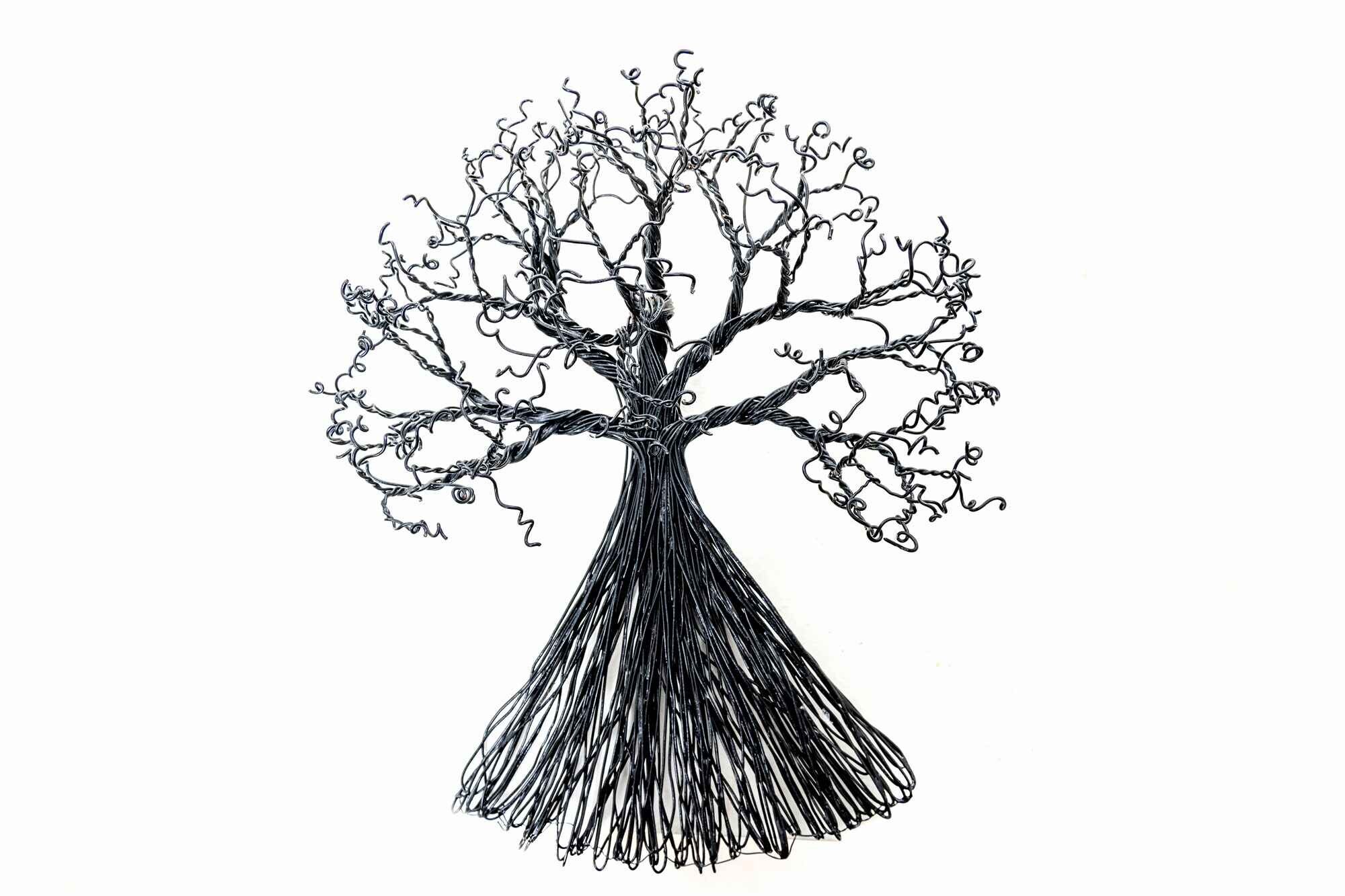 ARBOL BAOBAB 3D PARED MEDIANA METAL CON CABLE