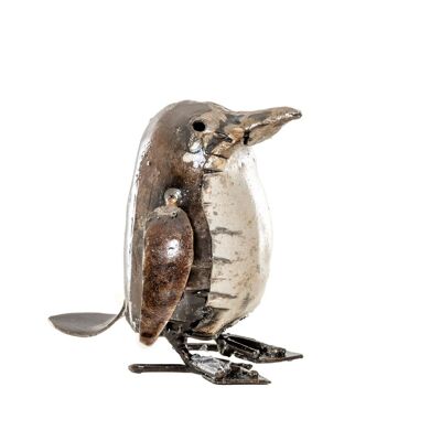 ZIMBA-ARTS METAL NATURWEISSES PINGUIN-BABY