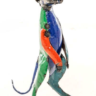 ZIMBA ARTS METALL BUNTE GROSSE Meerkatze