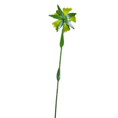 METAL GREEN HIBISCUS FLOWER