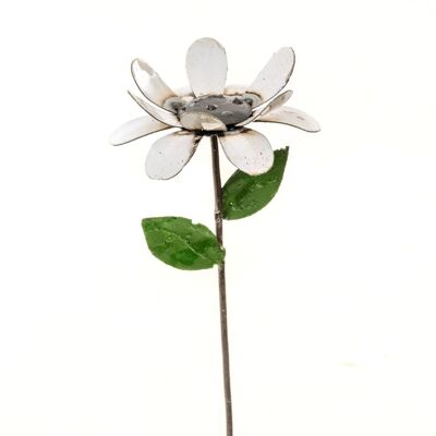 METALLO NATURALE - FIORE MARGHERITA BIANCO