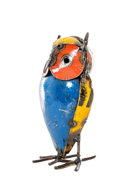 METAL COLORFUL OWL STANDING