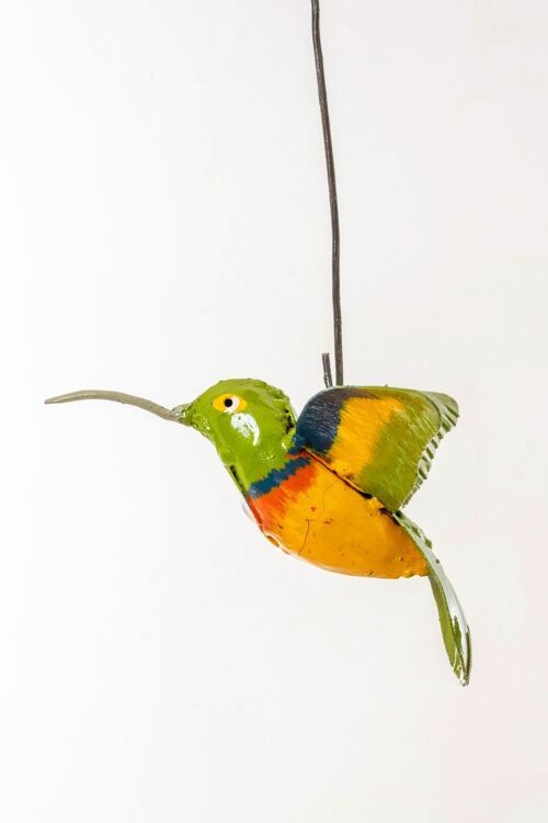 METAL EMERALD SUNBIRD HANGING