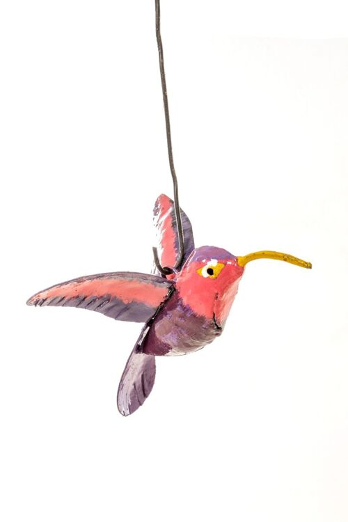 METAL ORCHID SUNBIRD HANGING