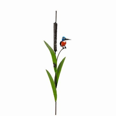 ZIMBA ARTS METAL COLORFUL BABY KF ON CATTAIL PLANT