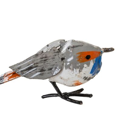 GARGANTA METAL BEBÉ BLANCO MANCHAS AZUL