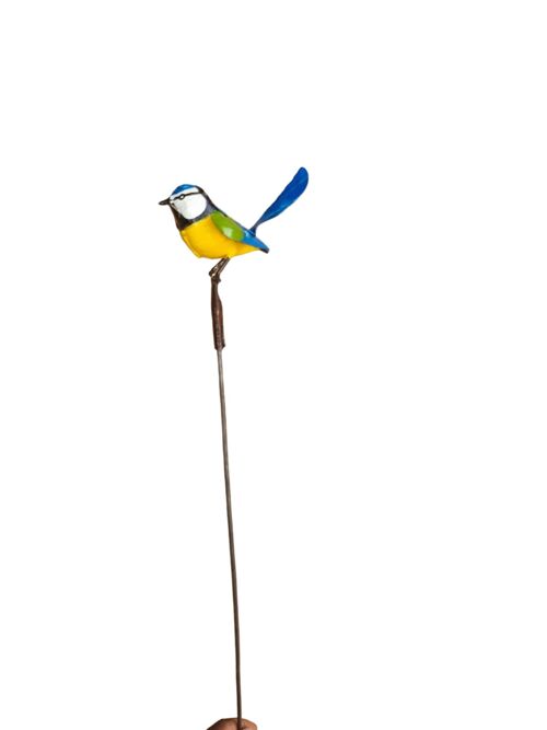 METAL NEW BLUE TIT ON STICK