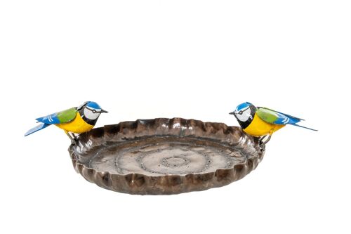 METAL LARGE BLUE TIT BIRDFEEDER COUPLE