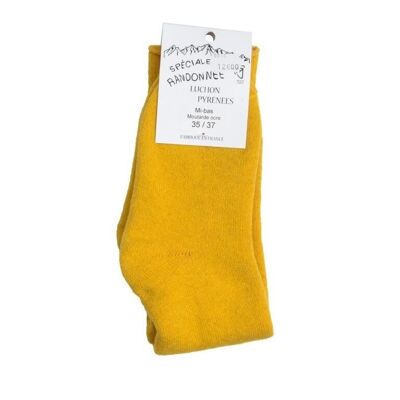 Mustard Pyrenees Wool Knee Socks