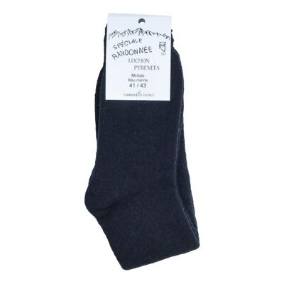 Navy Blue Pyrenees Wool Knee Socks
