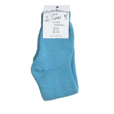 Sea Blue Pyrenees Wool Knee Socks