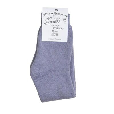 Lavender Pyrenees Wool Knee Socks