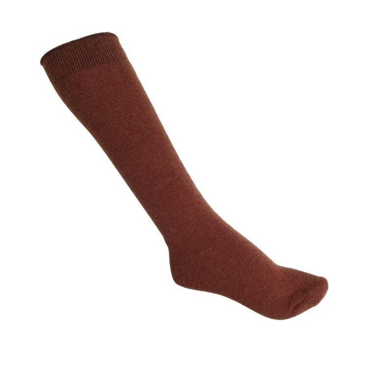 Mittelhohe Socken aus bordeauxroter Pyrenäenwolle