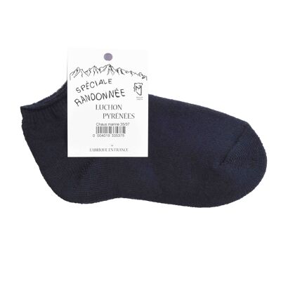 Navy Blue Pyrenees Wool Low Socks