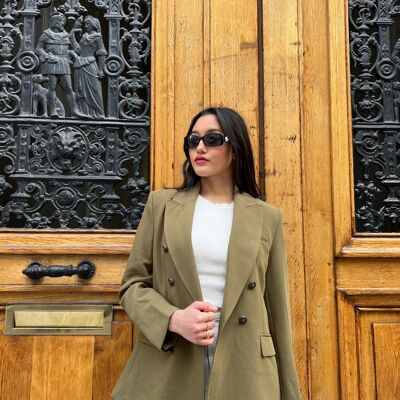BLAZER AJUSTADA DE LARGO MEDIO (3493)