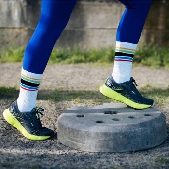 Chaussettes de sport à rayures - Foulée Olympique 1